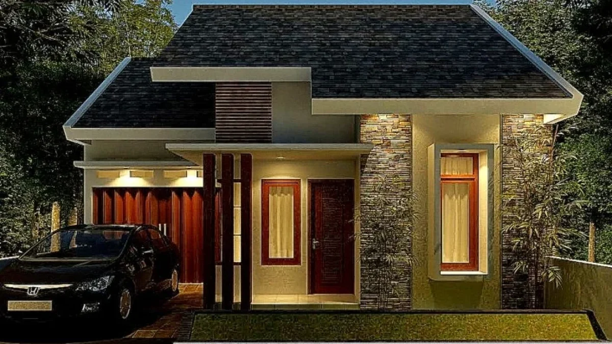 Model Rumah Minimalis Satu Lantai Tampak Depan Unik Terbaru 2022