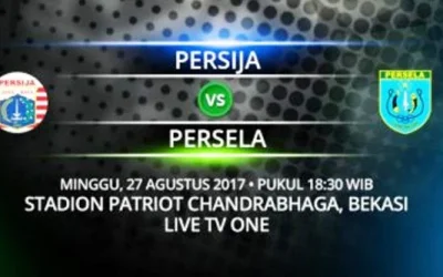 Prediksi Skor Persija vs Persela, Jadwal Liga 1 Gojek Traveloka Pekan 22 (27 Agustus 2017) Live Di Tvone