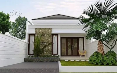 Desain Rumah Minimalis 1 Lantai Sederhana dengan Batu Alam Terbaru 2022