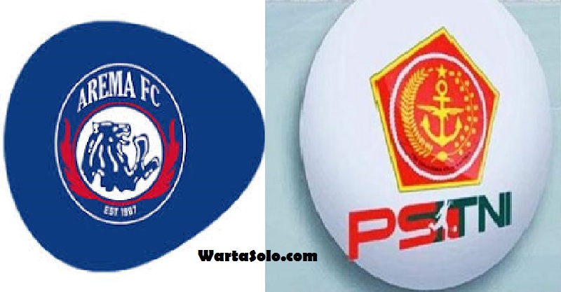 Gambar Caption Logo Arema FC vs PS TNI wartasolo.com