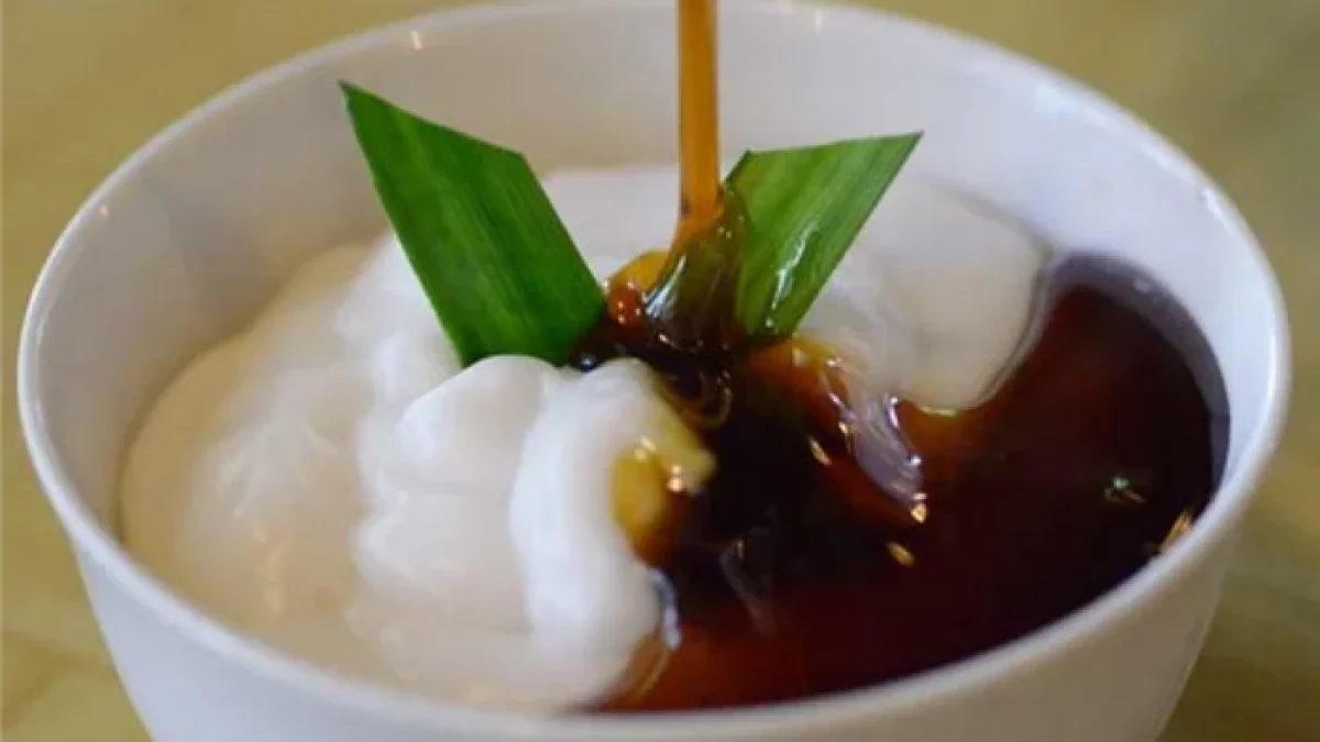 Cara Membuat Bubur Hunkwe Sirup Gula Merah