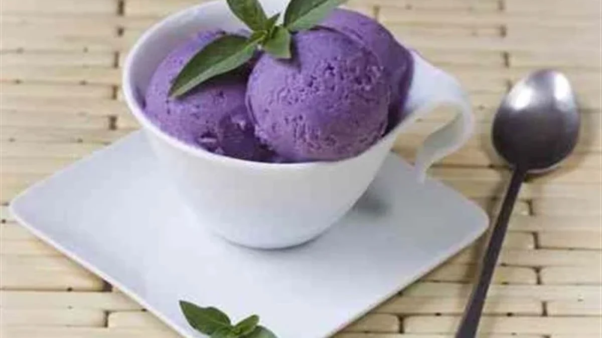 Cara Membuat Ice Cream Ubi Ungu Sensasi Dinginnya Meleleh Dimulut