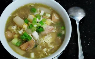 Cara Membuat Sup Jagung Manis Udang Bulat Yang Sedap