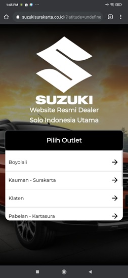 Pilih Outlet Suzuki Solo