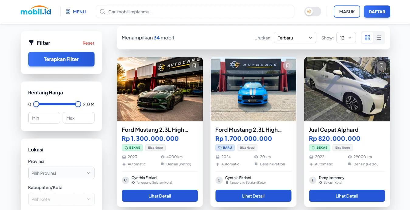 jual beli mobil bekas
